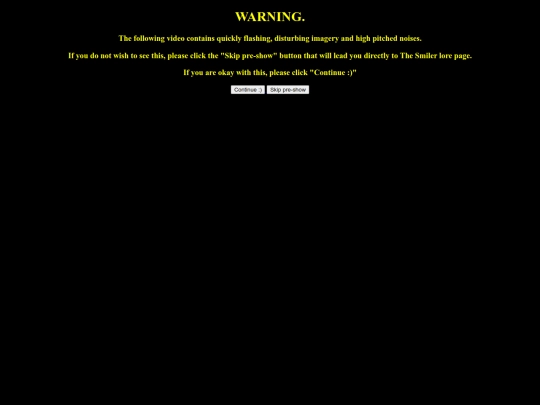 WARNING screenshot