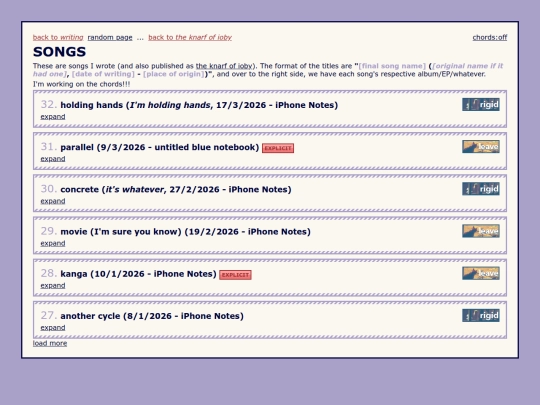 writing/song-lyrics screenshot