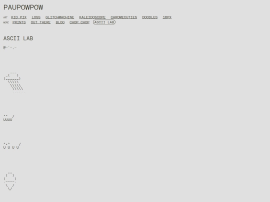 projects/asciilab screenshot
