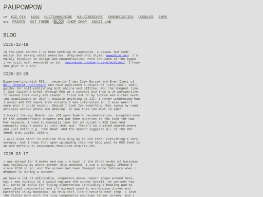projects/blog screenshot