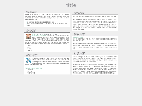 TEMPLATES/itinerary1 screenshot