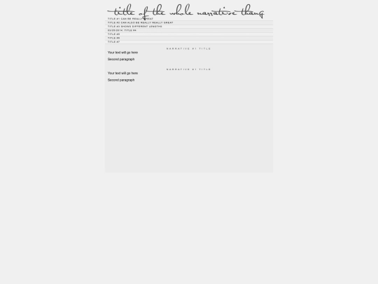 TEMPLATES/narrative10 screenshot