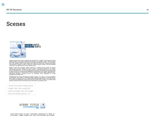 pages/scenes screenshot