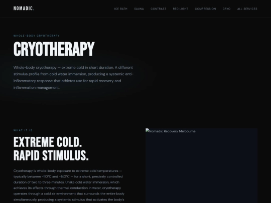 cryotherapy screenshot