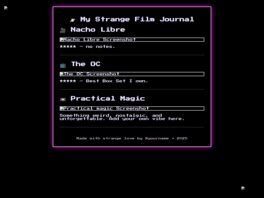 index screenshot