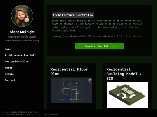 architecture-portfolio screenshot