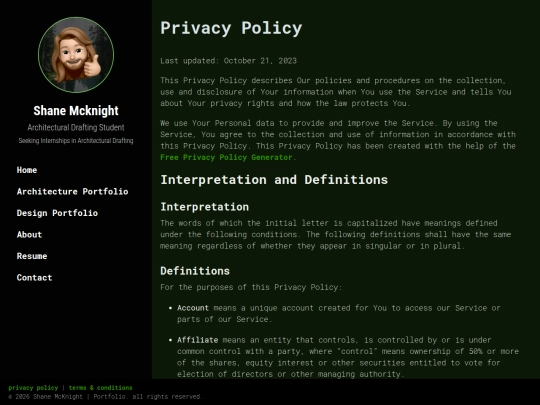 privacy-policy screenshot