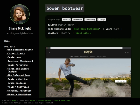 projects/bowen-bootwear screenshot
