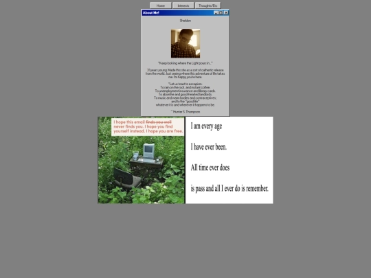 aboutme screenshot