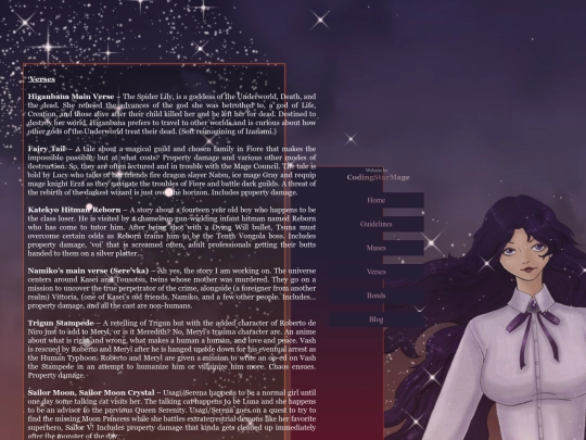 verses screenshot