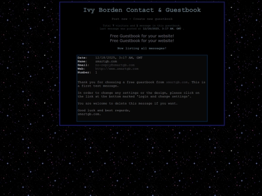 guestbook/layout screenshot