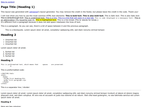 index screenshot