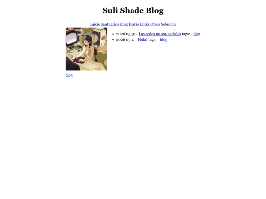 Blog screenshot