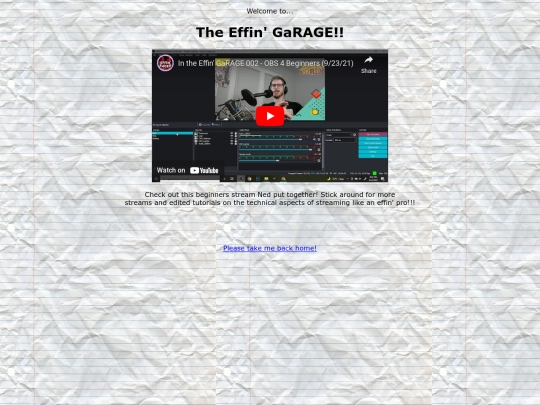 garage screenshot