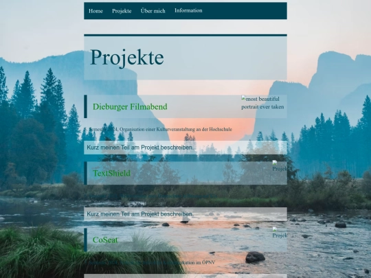 projekte screenshot