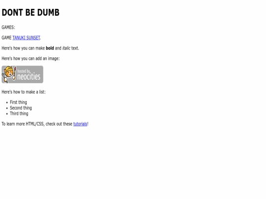 index screenshot