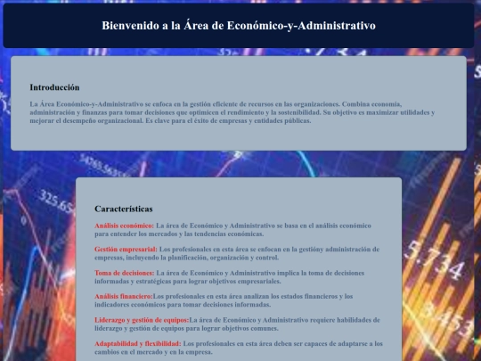 Económico y Administro screenshot