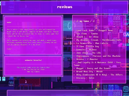 pages/reviews screenshot