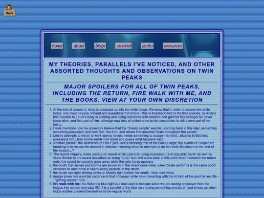 twinpeakstheories screenshot