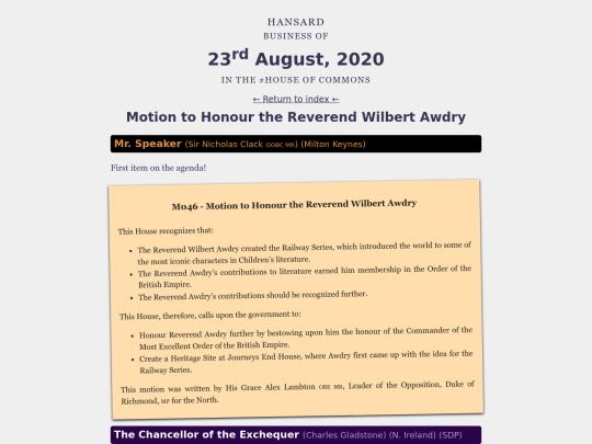 hansard/3/thomasgate screenshot