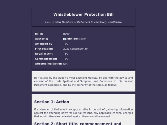 legislation/b099 screenshot