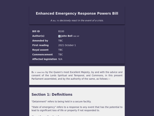 legislation/b100 screenshot