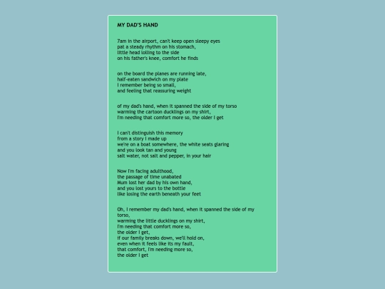 DropdownMenus/CUR/song_pages/mydadshand screenshot