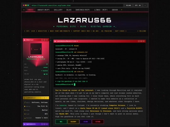 index screenshot