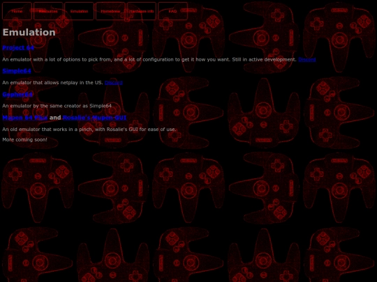 emulation screenshot