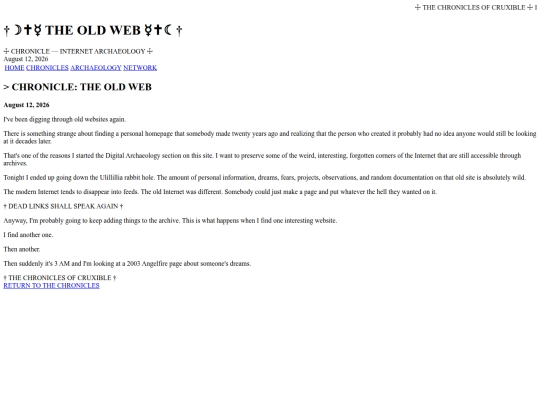 chronicles/old-web screenshot
