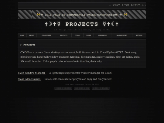 templates/projects screenshot