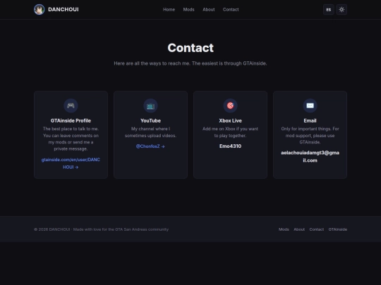 contact screenshot