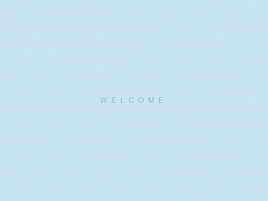 Welcome screenshot