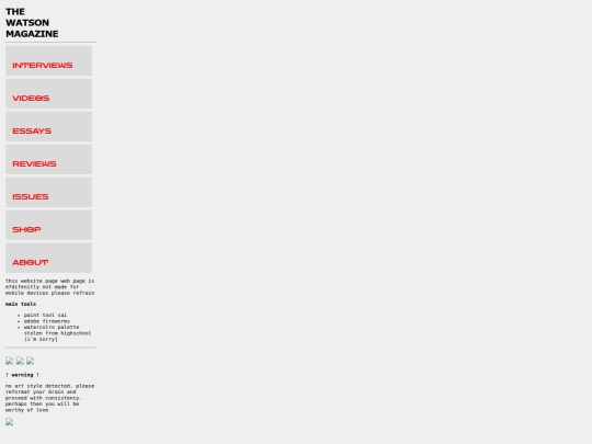 menu screenshot