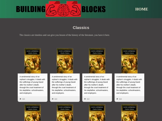 BuildingBlocks_Books/books-classics screenshot