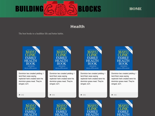 BuildingBlocks_Books/books-health screenshot