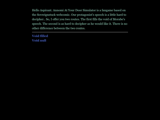 text adventures/Annomi At Your Door Simulator screenshot