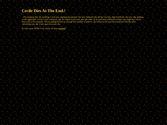 written works/CDATE screenshot