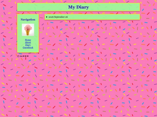 diary screenshot