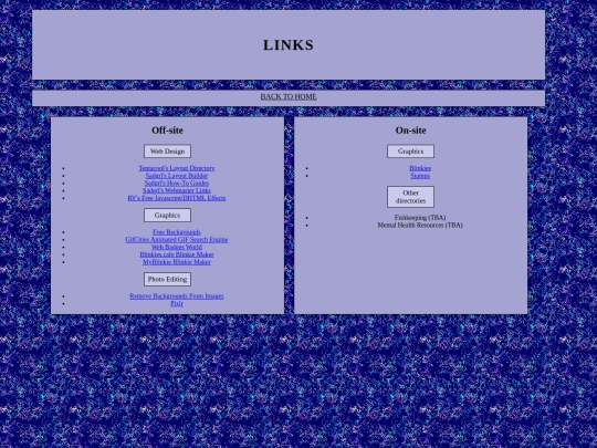 links screenshot