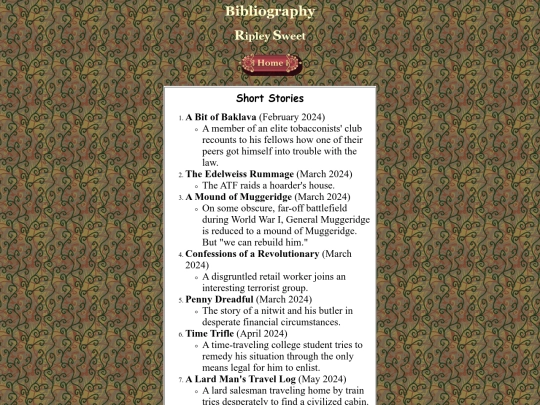 Bibliography - Ripley Sweet screenshot
