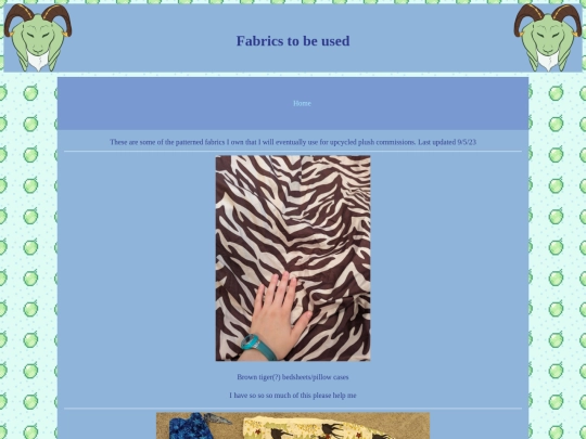 fabrics screenshot