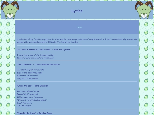 lyrics screenshot