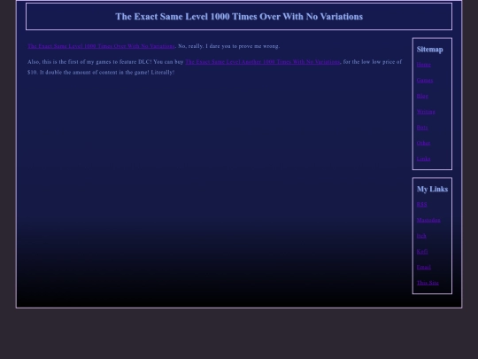 games/TheExactSameLevel1000TimesOverWithNoVariations screenshot
