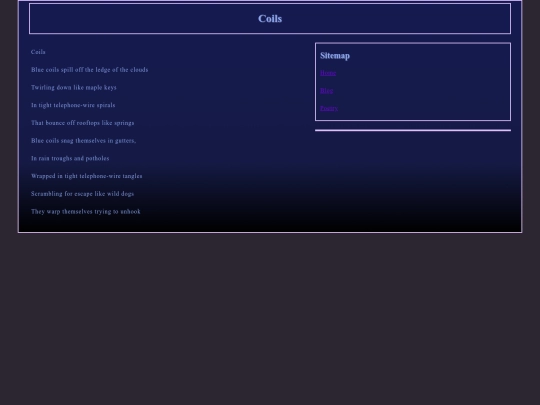 poetry/Coils screenshot