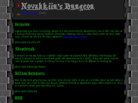 games screenshot