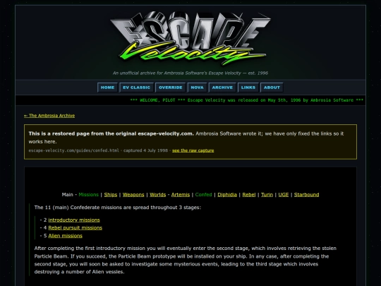 ev/archive/guides-confed screenshot