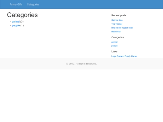 categories screenshot