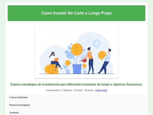 comoinvestiracurtoelongoprazo screenshot
