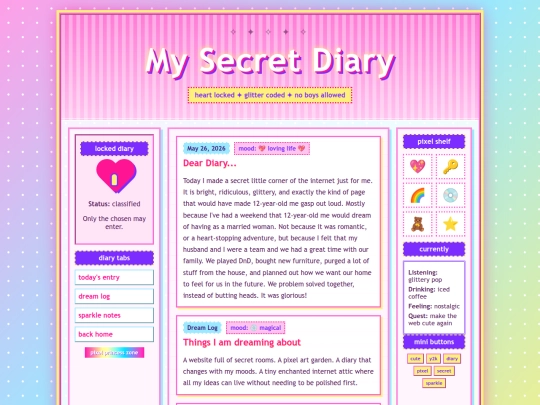 diary screenshot